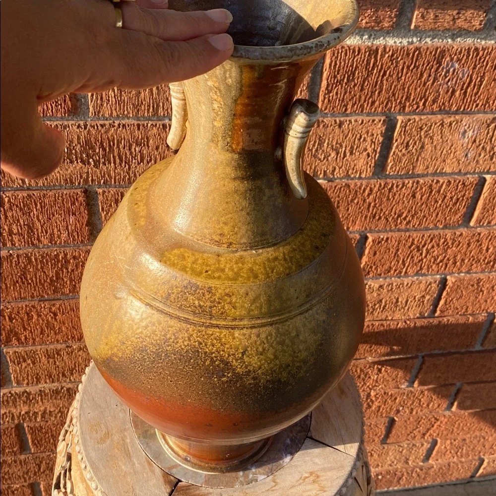 Two-Handled Vase in Natural Ash, 17”h (Silas Bradley)